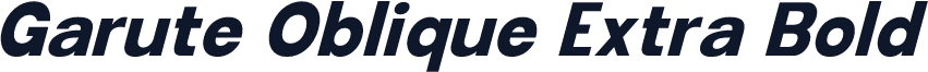 Garute Oblique Extra Bold