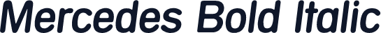 Mercedes Bold Italic