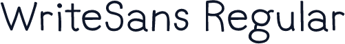 WriteSans Regular