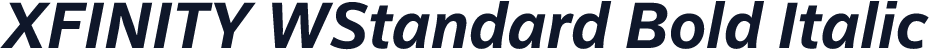 XFINITY WStandard Bold Italic