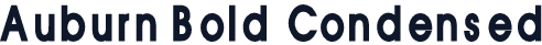 Auburn Bold Condensed