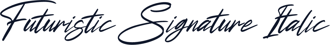Futuristic Signature Italic