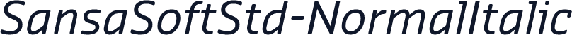 SansaSoftStd-NormalItalic