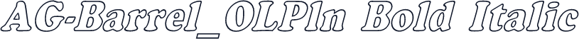 AG-Barrel_OLPln Bold Italic
