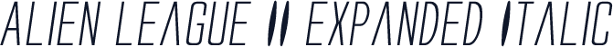 Alien League II Expanded Italic