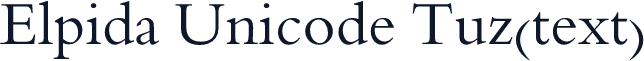 Elpida Unicode Tuz(text)