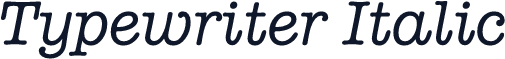 Typewriter Italic