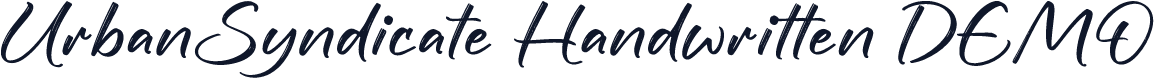 UrbanSyndicate Handwritten DEMO