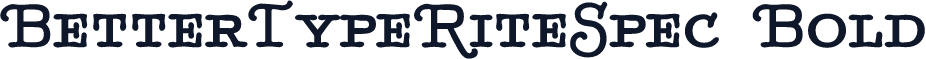 BetterTypeRiteSpec Bold