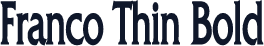 Franco Thin Bold