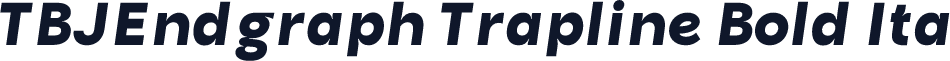 TBJEndgraph Trapline Bold Ita