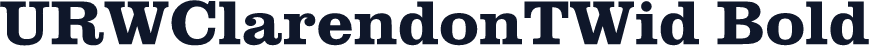 URWClarendonTWid Bold