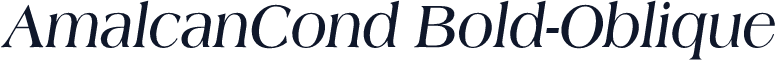 AmalcanCond Bold-Oblique