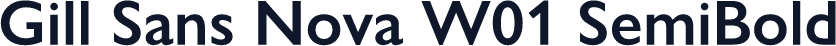 Gill Sans Nova W01 SemiBold