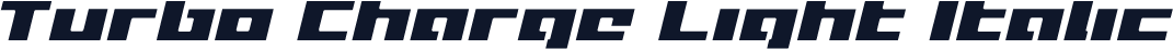 Turbo Charge Light Italic