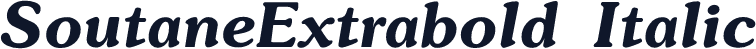 SoutaneExtrabold Italic