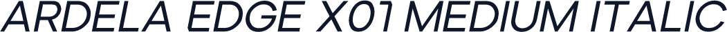 Ardela Edge X01 Medium Italic