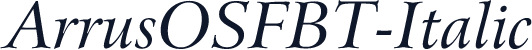 ArrusOSFBT-Italic