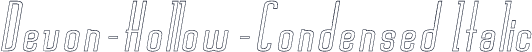 Devon-Hollow-Condensed Italic