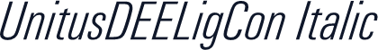 UnitusDEELigCon Italic