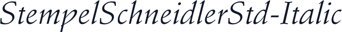 StempelSchneidlerStd-Italic