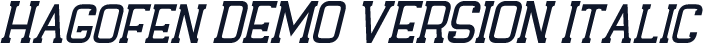 Hagofen DEMO VERSION Italic