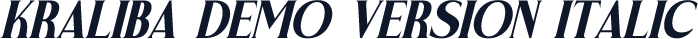 Kraliba DEMO VERSION Italic