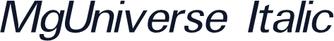 MgUniverse Italic