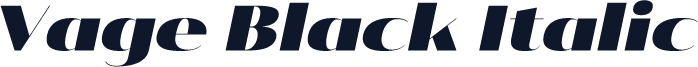 ☞Vage Black Italic