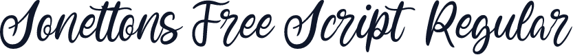 Sonettons Free Script  Regular