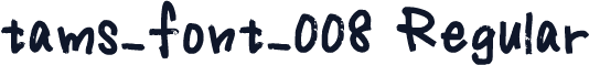tams_font_008 Regular