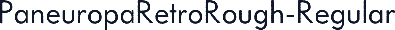 PaneuropaRetroRough-Regular