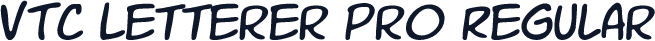 VTC Letterer Pro Regular