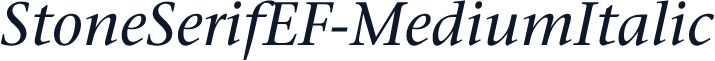 StoneSerifEF-MediumItalic