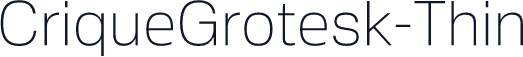 CriqueGrotesk-Thin