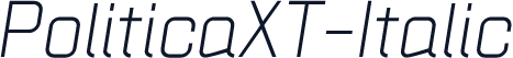 PoliticaXT-Italic