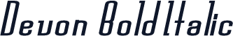 Devon  Bold Italic