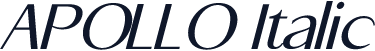 APOLLO Italic