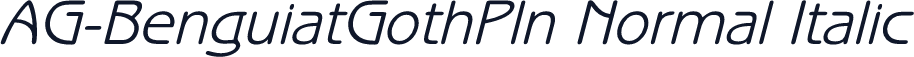 AG-BenguiatGothPln Normal Italic