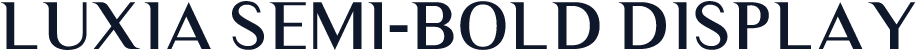 Luxia Semi-Bold Display