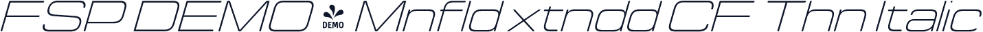 FSP DEMO - Mnfld xtndd CF Thn Italic