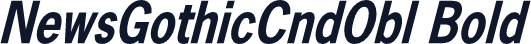 NewsGothicCndObl Bold