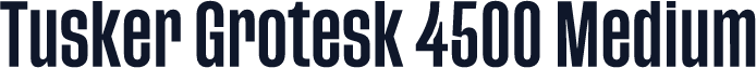 Tusker Grotesk 4500 Medium