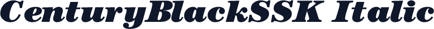 CenturyBlackSSK Italic