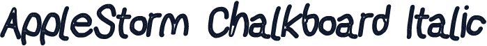 AppleStorm Chalkboard Italic