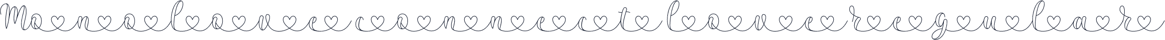 Monolove connect love regular