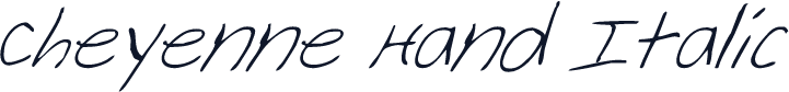 Cheyenne Hand Italic