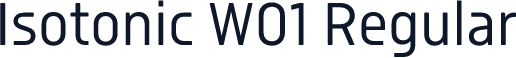 Isotonic W01 Regular