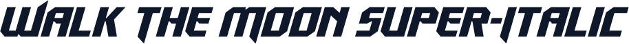 Walk The Moon Super-Italic
