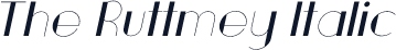 The Ruttmey Italic